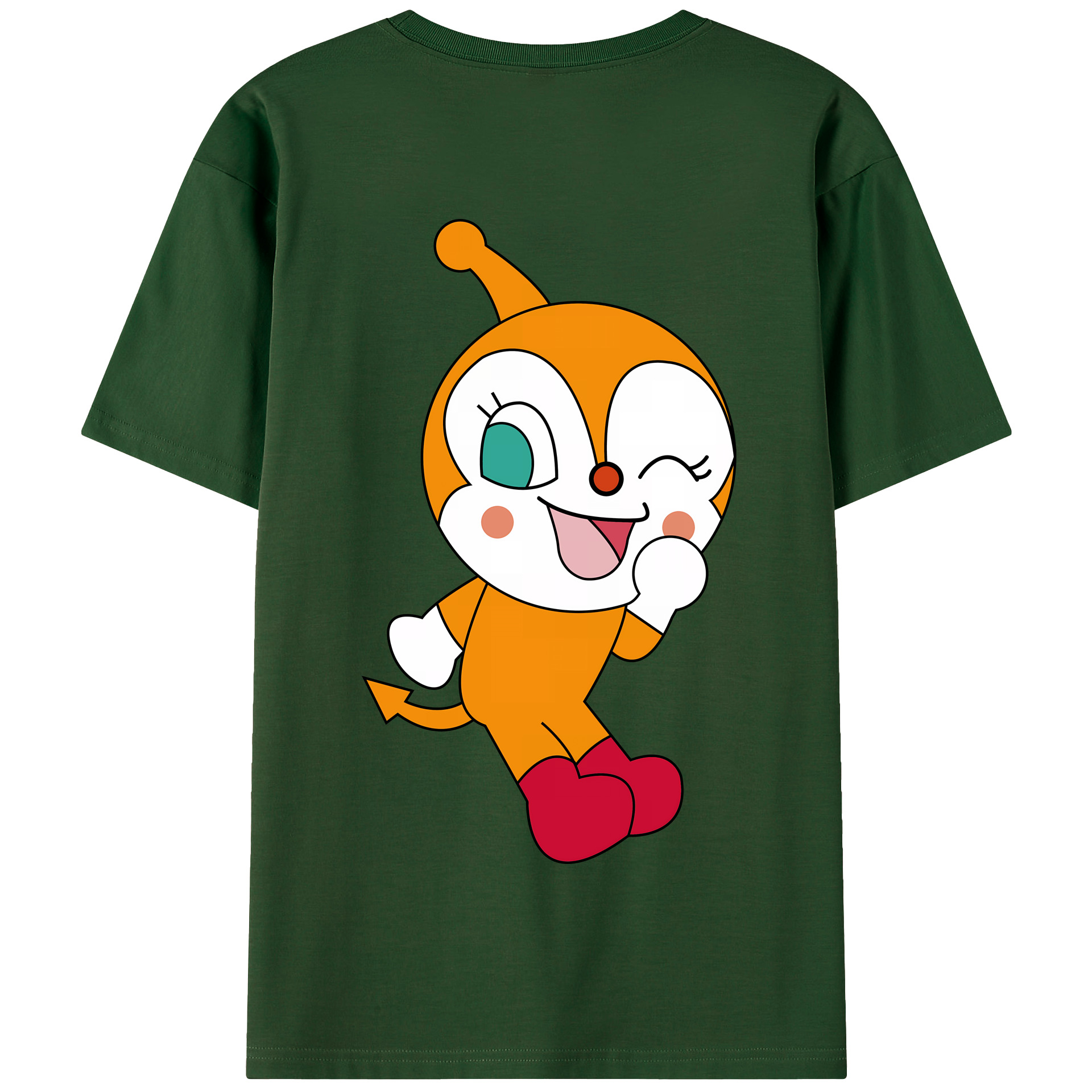 （画像用） アンパンマン Anpanman 綿100％半袖Tシャツ（背面プリント）